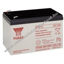 Yuasa NP12-12 VdS 12V 12Ah Faston 6,35mm ABS AGM �lom Akkumul�tor