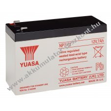 Yuasa NP7-12L 12V 7,0Ah Faston 6,35mm AGM �lom Akkumul�tor