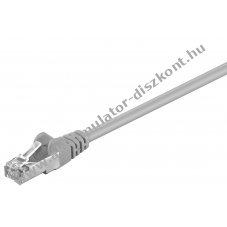 Goobay CAT 5e SF/UTP h�l�zati k�bel 2x RJ45 10/100/1000 Mbit sz�rke