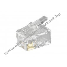 Goobay RJ10 telefoncsatlakoz� 4 p�lus� lapos k�belhez krimpel�shez