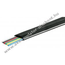 Goobay telefonlapos k�bel 6-eres 100m AWG 30 fekete