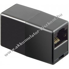 Goobay ISDN-Adapter RJ45 aljzat 8P8C fekete