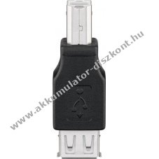 Goobay USB 2.0 A-B adapter fekete 2,5W 0,5A 480Mbit/s