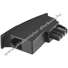 Goobay TAE-F telefonadapter RJ11 aljzathoz 6P4C csatlakoz�val
