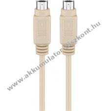 Goobay PS2 billenty�zet eg�r k�bel 0,5m Mini-DIN 6 t�s csatlakoz�