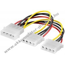 Goobay PC Y-t�pk�bel 5,25 1x csatlakoz� 2x aljzat HDD 4 t�s