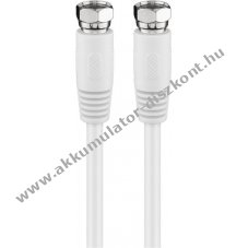Goobay SAT-antennak�bel 3,5m dupla �rny�kol�s F-csatlakoz� F-csatlakoz�