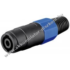 Goobay PA hangsz�r� csatlakoz� 4 p�lus� forraszthat� �rintkez�kkel �s t�r�sv�d�vel