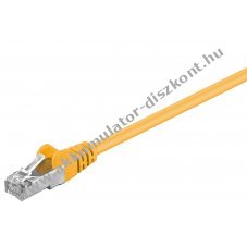 Goobay CAT 5e Patchk�bel F/UTP s�rga 2x RJ45 CCA