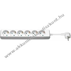 Goobay 6-fach Steckdosenleiste 3m Schutzkontakt Typ F CEE 7/3 feh�r