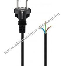 Goobay v�d��rintkez�s k�bel 1,5m fekete 3x0,75 mm2 CEE 7/7 csatlakoz�val