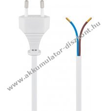 Goobay k�bel Eurodug�val 1,5m 2x0,75 mm2 feh�r