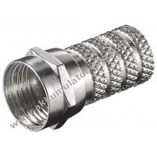 Goobay 4,0mm F-csatlakoz� felcsavarozhat� nikkelezett �rintkez�kkel