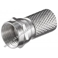 Goobay f-csatlakoz� 7mm csatlakoz� koaxi�lis k�belhez nikkelezett �rintkez�kkel