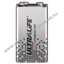Ultralife 6F22 U9VL-J-P 9V 1db/csomag Lithium