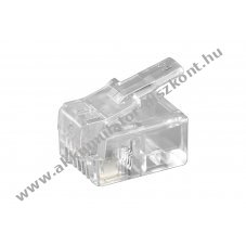 Goobay RJ11 4 p�lus� telefoncsatlakoz� kerek k�belhez
