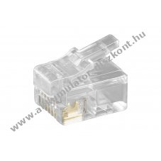 Goobay RJ12 6P6C csatlakoz� telefonk�bellel szerel�shez