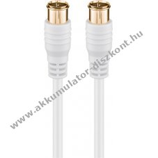 Goobay F-Quick SAT antennak�bel 5m dupla �rny�kol�s aranyozott F-csatlakoz�val