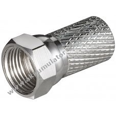 Goobay F-csatlakoz� 7mm r�z nikkelezett �rintkez�kkel