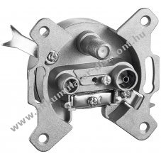 Goobay 3 lyuk� antenna aljzat DC �tvitellel