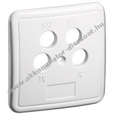 Goobay 4 lyuk� fed�l antennacsatlakoz�khoz feh�r