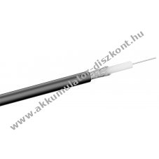 Goobay RG-59 dupl�n �rny�kolt koaxi�lis k�bel 6,2mm univerz�lis AV csatlakoz�shoz
