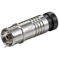 Goobay koaxi�lis kompresszi�s told� f�m adapter