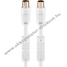 Goobay antennak�bel ferrittel 3,5m aranyozott csatlakoz�kkal dupla �rny�kol�s