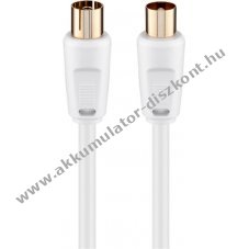 Goobay antennak�bel 7,5m dupla �rny�kol�s aranyozott csatlakoz�