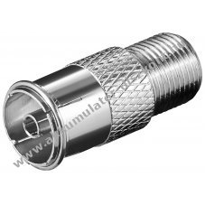 Goobay F-adapter F aljzat koaxi�lis aljzatra r�z-cink �tv�zetb�l