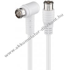Goobay 3,5m szatellit antenna k�bel 90� F-csatlakoz�val dupla �rny�kol�s
