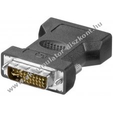Goobay anal�g DVI-I VGA adapter aranyozott csatlakoz�val
