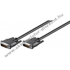 Goobay DVI-D Full HD k�bel Dual Link 5m nikkelezett csatlakoz�val
