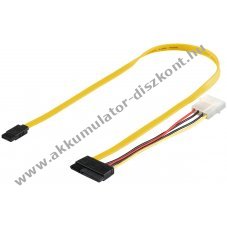 Goobay SATA adatk�bel 1,5 3 6 Gbit/s Standard csatlakoz� L t�pus