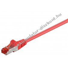 Goobay CAT 6 patchk�bel S/FTP 3m piros LSZH
