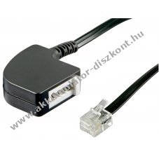 Goobay TAE-F aljzat RJ11 RJ14 telefonadapter 6P4C csatlakoz�val