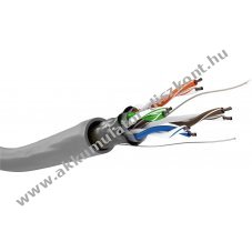 Goobay CAT 5e U/UTP h�l�zati k�bel 100m sz�rke CCA AWG 26/7 PVC