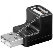 Goobay USB 2.0 A-t�pus� 90� adapter 2,5W 0,5A 480Mbit/s
