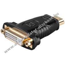 Goobay HDMI-DVI-D adapter HDMI dug� DVI-D aljzat Dual-Link 24+1 t�