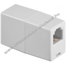 Goobay telefonadapter RJ11 RJ14 aljzat 6P4C feh�r