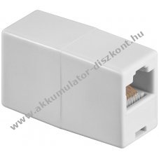 Goobay ISDN-Adapter RJ45 aljzat feh�r 8P8C 2x RJ45 aljzat