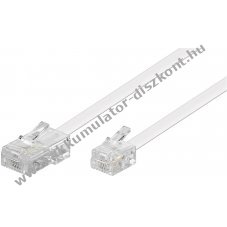 Goobay telefonk�bel RJ45 8P4C RJ11 6P4C 10m CCA vezet�k