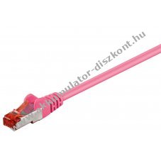 Goobay CAT 6 patchk�bel S/FTP 15m lila LSZH