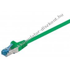 Goobay CAT 6A patchk�bel S/FTP PiMF 2m z�ld