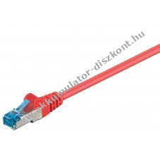Goobay CAT 6A patchk�bel S/FTP 5m piros