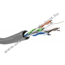 Goobay CAT 6 h�l�zati k�bel U/UTP 305m sz�rke CCA AWG 24/7 sodrott
