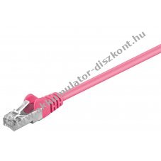 Goobay CAT 5e SF/UTP patchk�bel magenta 2x RJ45 10/100/1000 Mbit/s