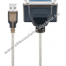 Goobay USB nyomtat�k�bel USB 2.0 A t�pus D-SUB 25 p�lus