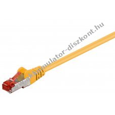 Goobay CAT 6 patch k�bel S/FTP 10m s�rga CCA