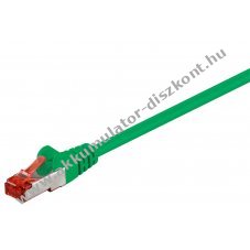 Goobay CAT 6 patchk�bel S/FTP 10m z�ld CCA